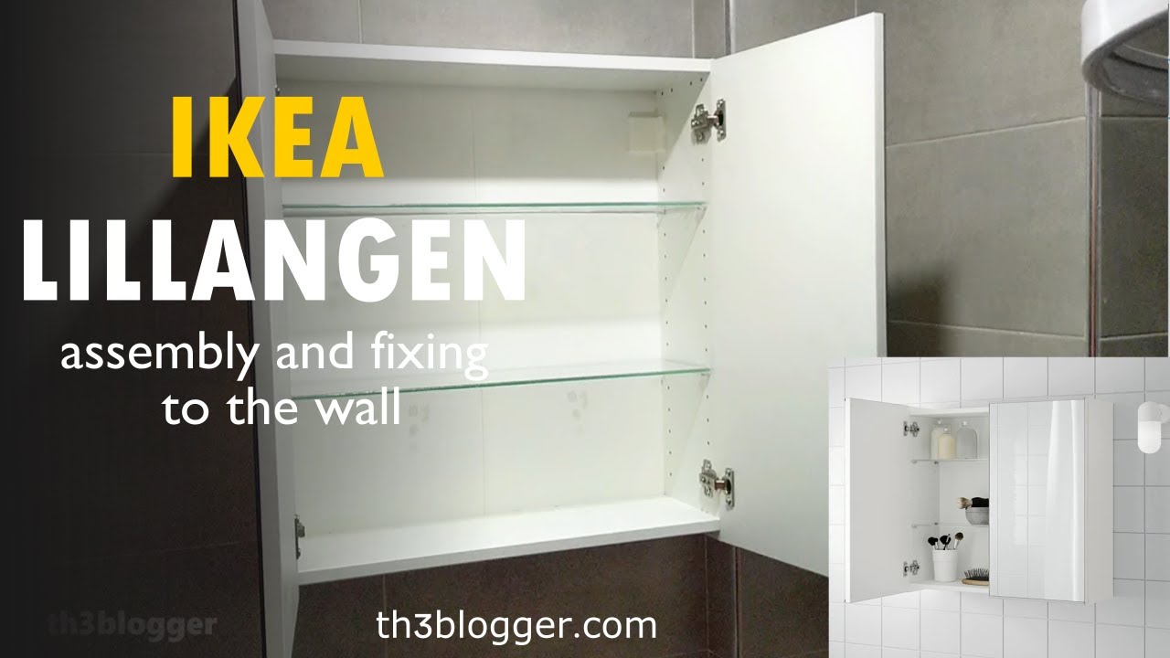 IKEA LILLANGEN assembly and fixing to the wall