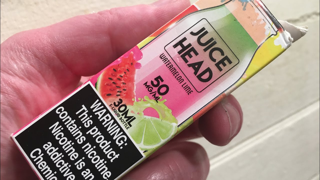 Watermelon Lime Salts eliquid by Juice Head! Absolutely Delightful and Delicious! Caliburn Kicks A$$