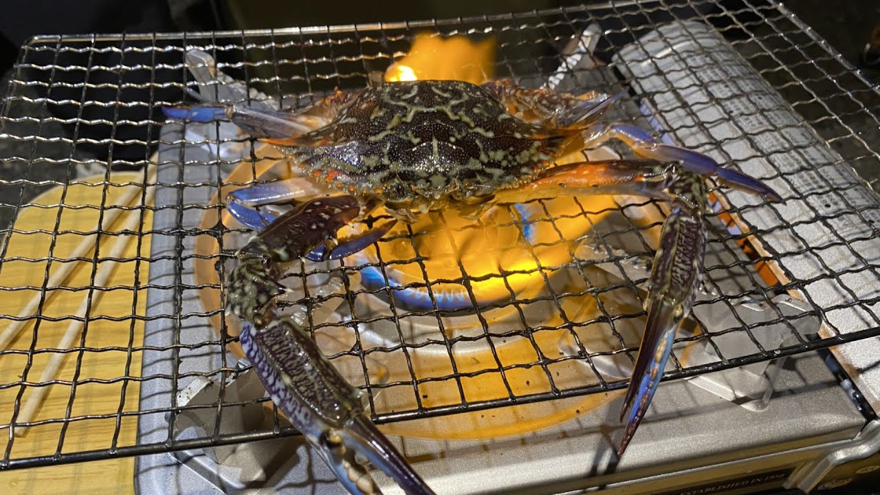 ワタリガニをコンロで焼いたら美味すぎた