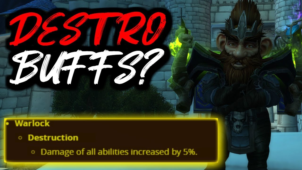 My Thoughts On The DESTRUCTION Buffs! - WoW BFA 8.2 Destruction Warlock PvP