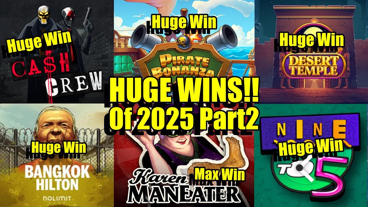Huge Wins Of 2025 Part2, Karen Man Eater MAX WIN, Bangkok Hilton, Desert Temple & Much More