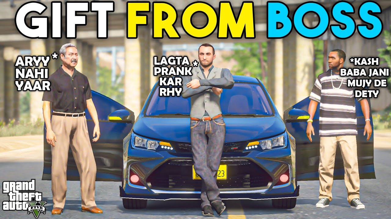 BOSS GIFTED CAR TO FAZI | ALTIS X MODIFIED  GTA 5 | Real Life Mods #232 | URDU |