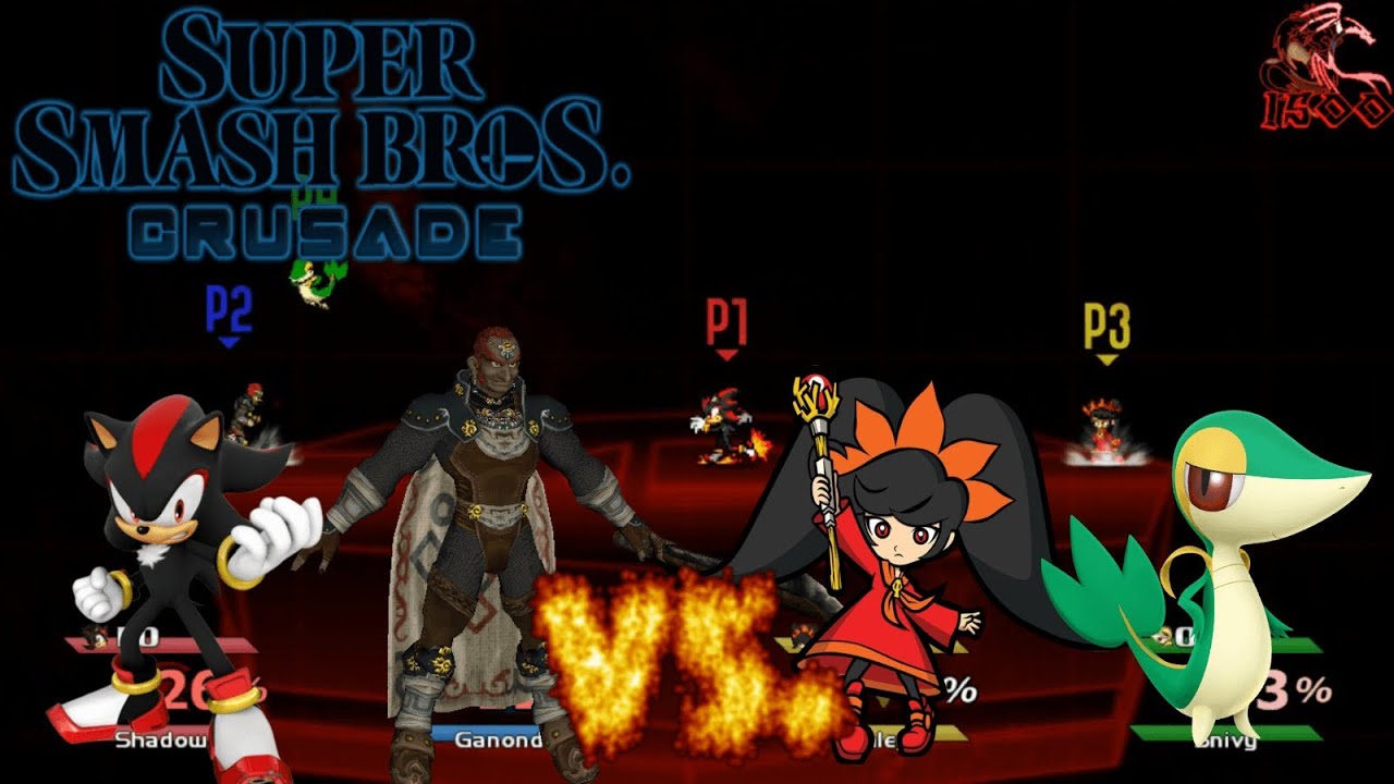 Super Smash Bros. Crusade: Random Matches: Shadow vs. Ganondorf vs. Ashley vs. Snivy