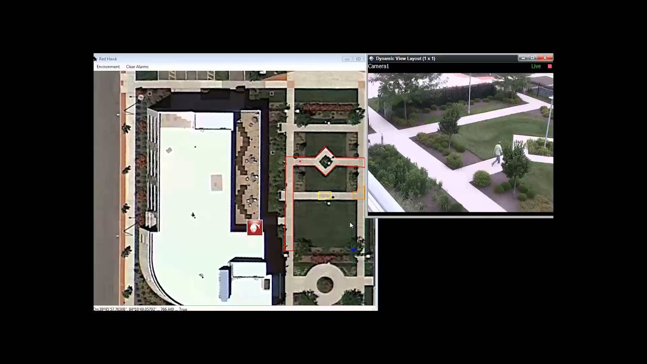 Optex Redscan PTZ Auto Tracking And Response using GPS