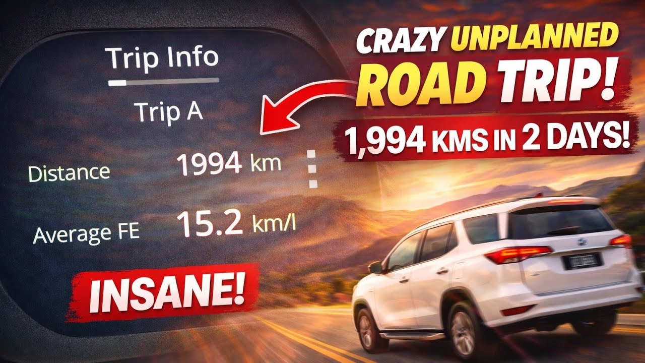 1994 KM in 48 Hours 😳 | Our  Unplanned Road Trip