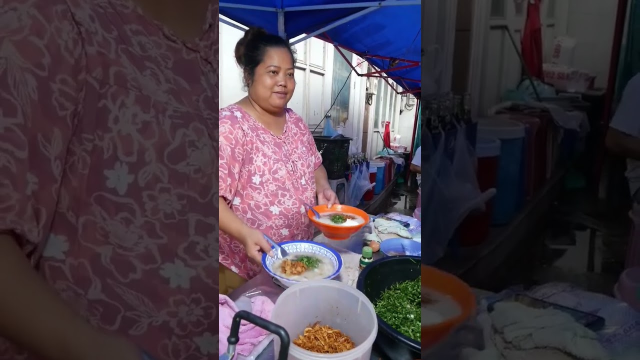 ข้าวต้มน้ำพริกกากหมู!!! ให้กินฟรีเป็นถ้วยๆเลย