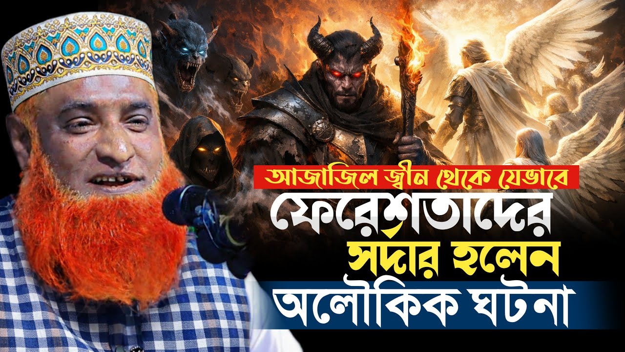 আজাজীল জ্বীন হয়েও যেভাবে ফেরেশতাদের সর্দার হলেন | মাওলানা বজলুর রশীদ নতুন ওয়াজ | Bazlur Rashid Waz