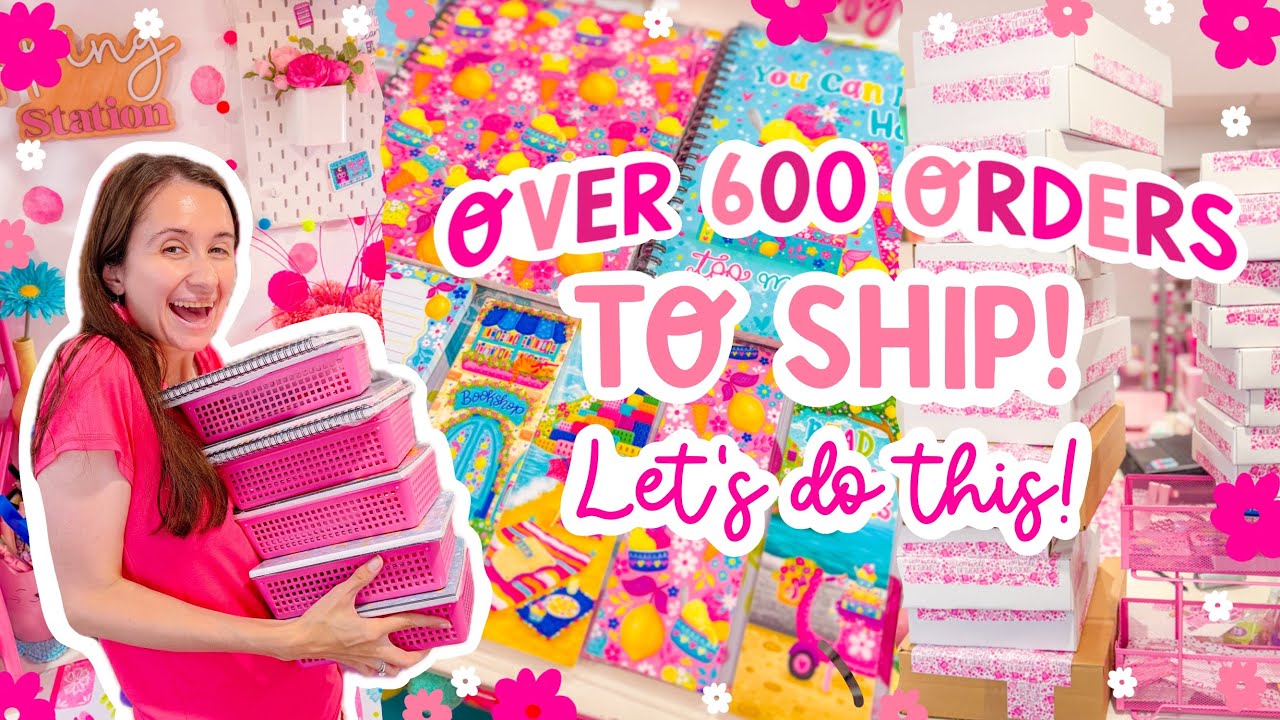 Over 600 Orders to Ship…Let’s Do This! 💖 SMALL BUSINESS STUDIO VLOG
