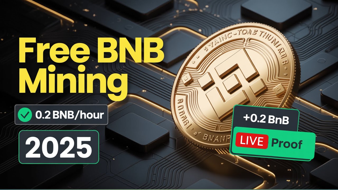 Free BNB Mining Site 2025 | Earn 0.2 BNB/Hour Without Investment | Binance Coin Free Mining