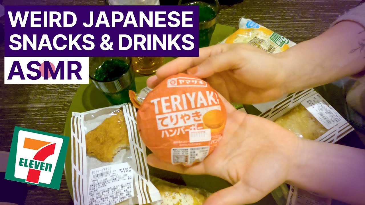 Japan ASMR | Crinkly Snacks & Drinks We Tried