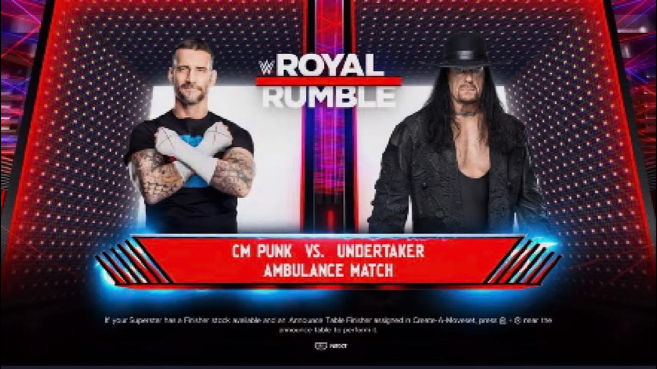 WWE 2K 🎮 Royal Rumble - CM Punk vs. The Undertaker ⚰️