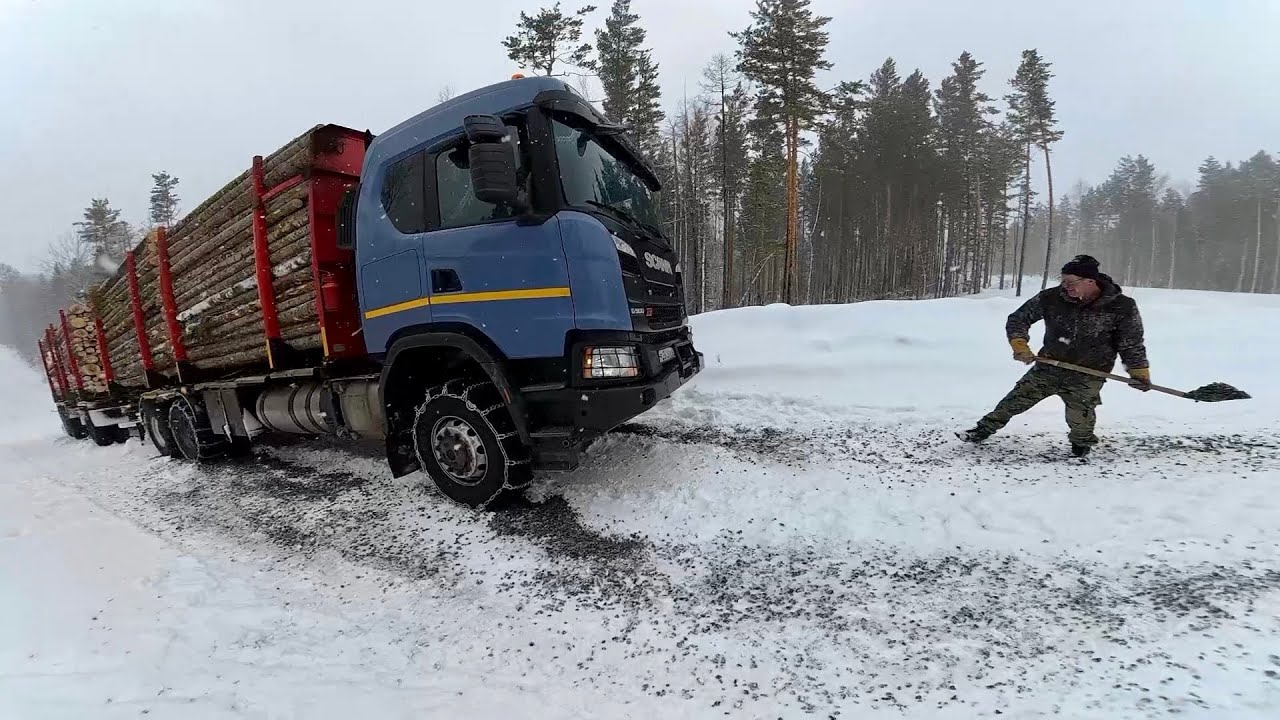 Лесовозный экстрим.