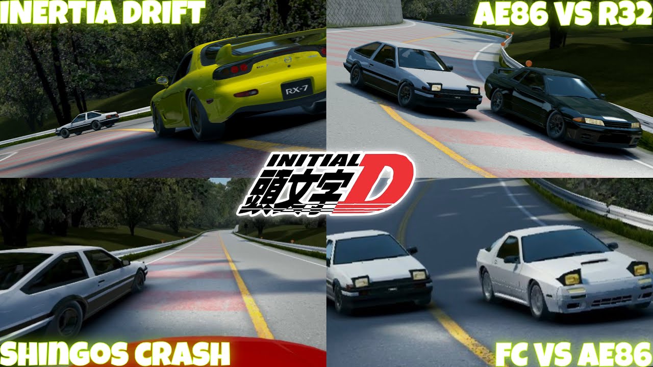 Iconic Initial D Scenes In Assoluto Racing! [AR x Initial D]