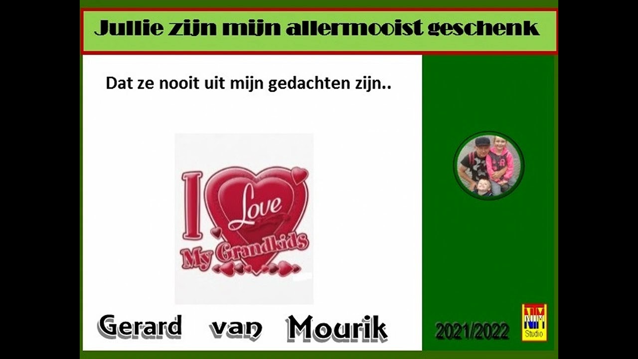 Gerard van Mourik zingt: Jullie zijn mijn allermooist geschenk