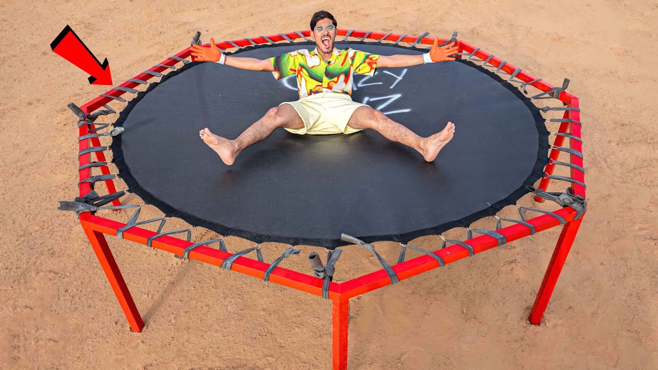 We Made a Trampoline Using Bicycle Tubes | 100% Real & Working