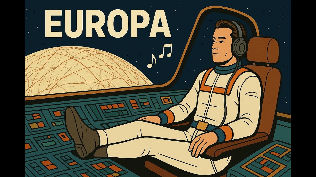 Space Jazz Voyager – Europa ❄️ | Calm Sci-Fi Jazz for Focus & Deep Relaxation