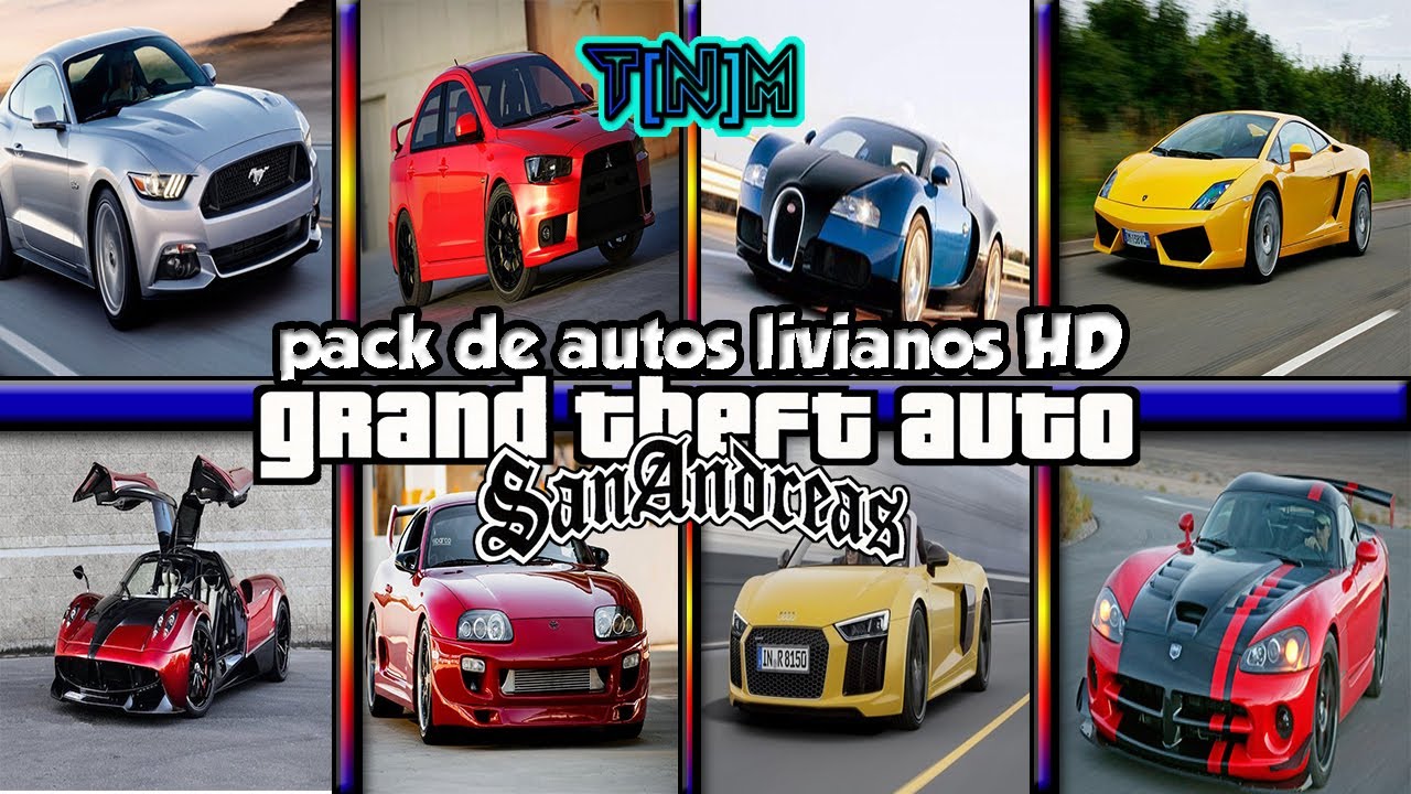 Pack de autos Reales HD bajos recursos para GTA SA/SAMP