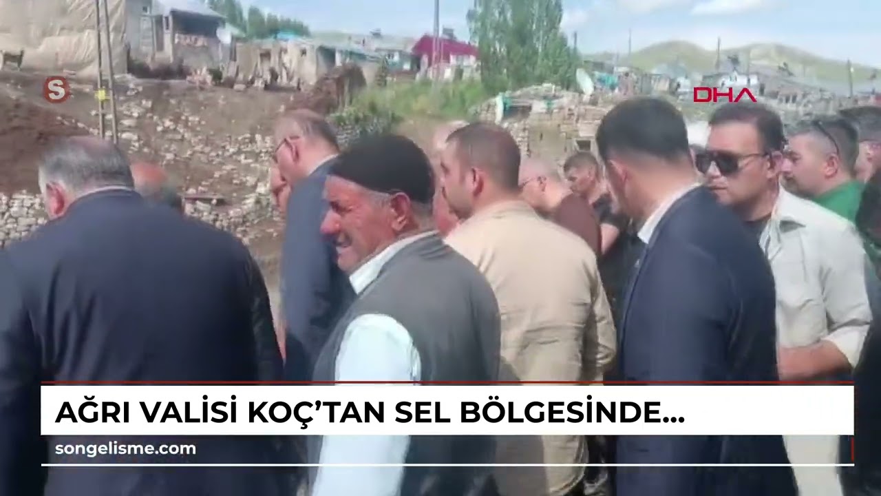 AĞRI Valisi Koç'tan sel bölgesinde inceleme (VİDEO EKLENDİ)