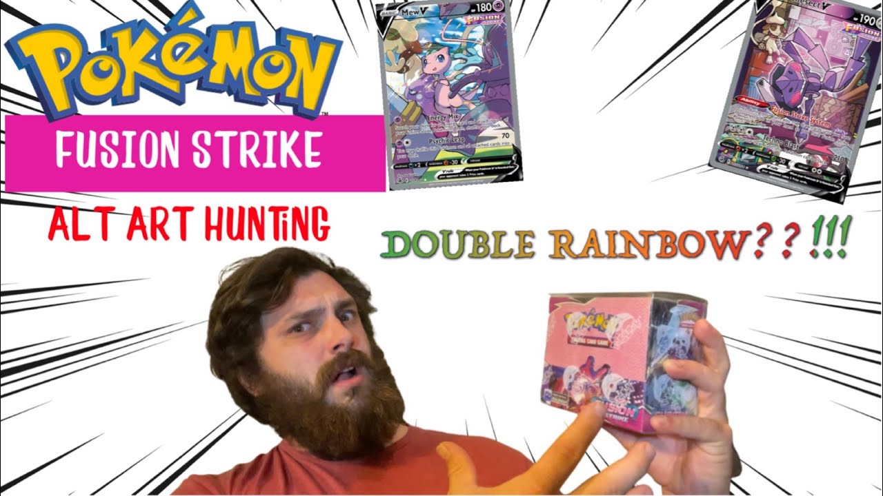 Pokemon Fusion Strike Booster Box - Alt Art Hunting - Finding RAINBOWS?