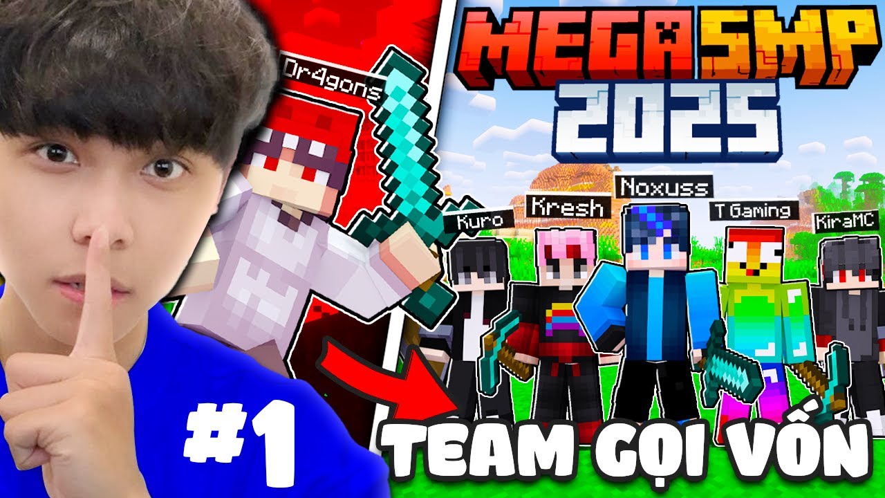 Bị Phản Bội.. Noxuss Gia Nhập Team Gọi Vốn ĐỐI ĐẦU 55 YOUTUBERS.. | Minecraft MEGA SMP 2025 Tập 1