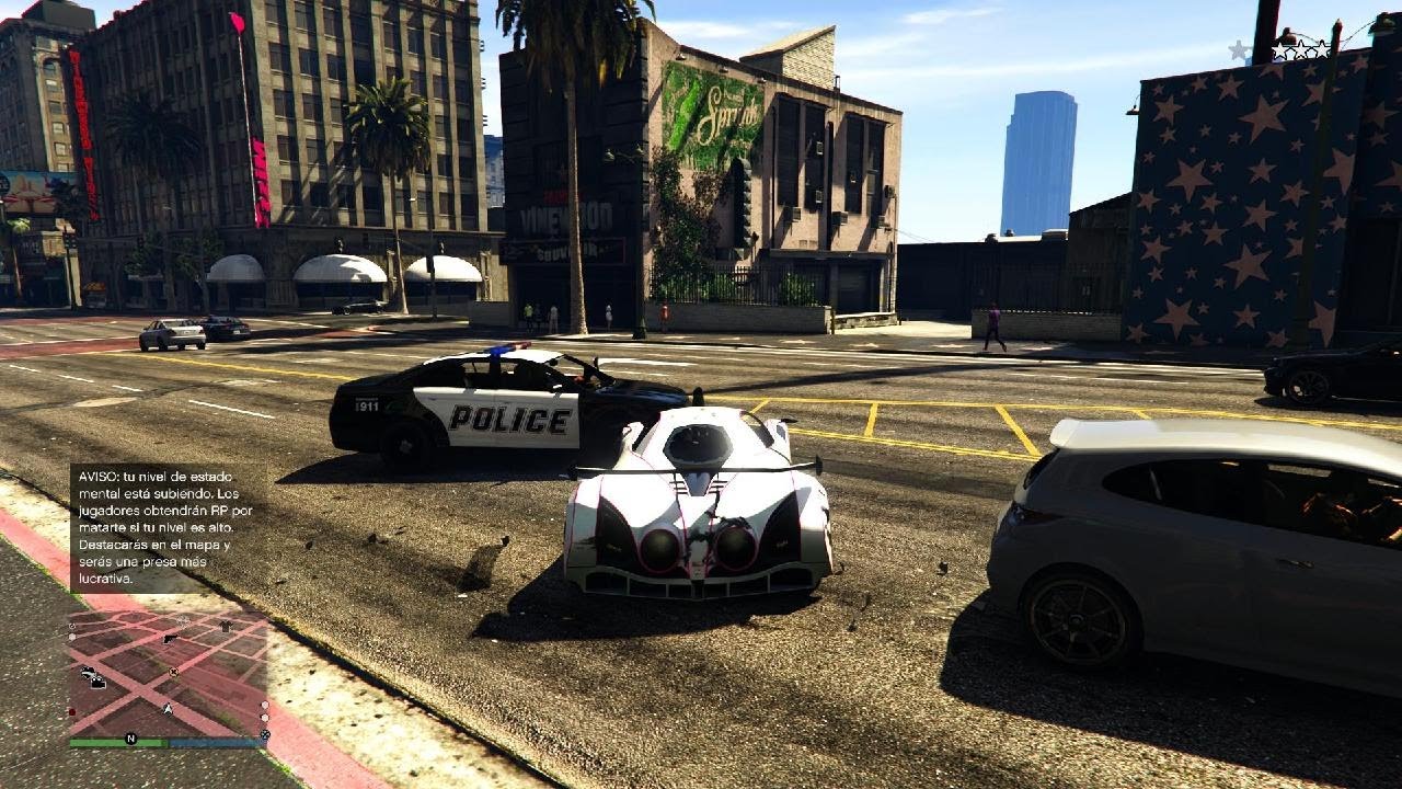 GTA online pero si veo un coche de policia el video se termina
