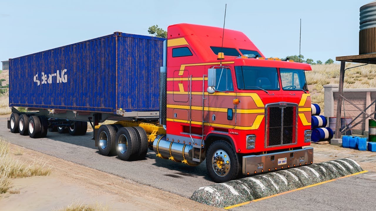 Trucks vs Speed Bumps Marathon #3 | BeamNG Drive | TrucksVs