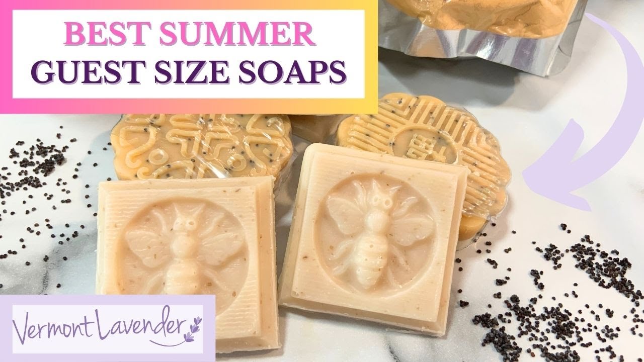 BEST Small Soap In Summer Season | Guest Size Soap | Honey | Poppy #vermontlavender
