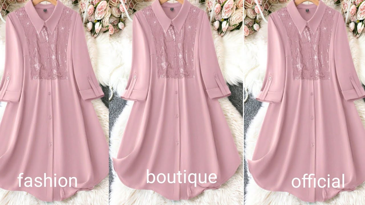 front open kurti cutting and Stitching/party wear dress/front slit kurti design/front open kurti