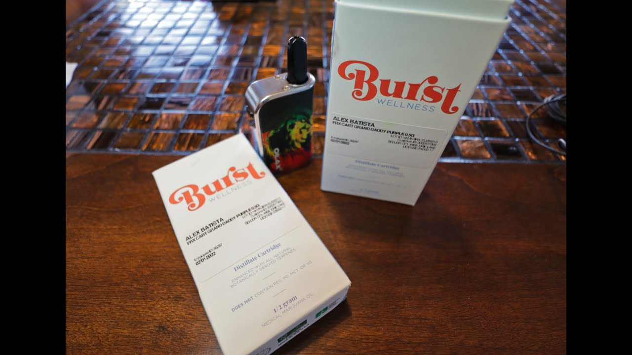 BURST   by FarmRX ~ Grand Daddy Purple - distillate cart