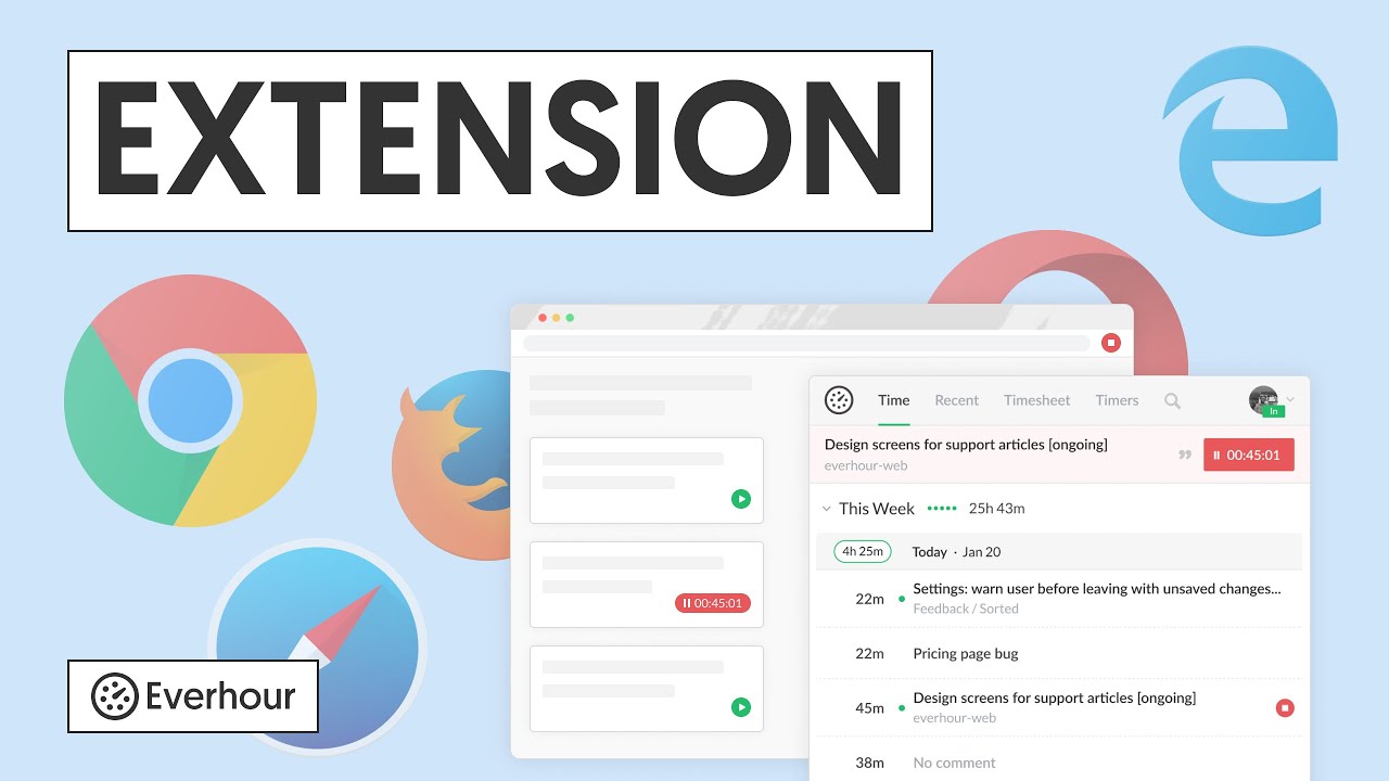 Everhour Time Tracking Extension Explained