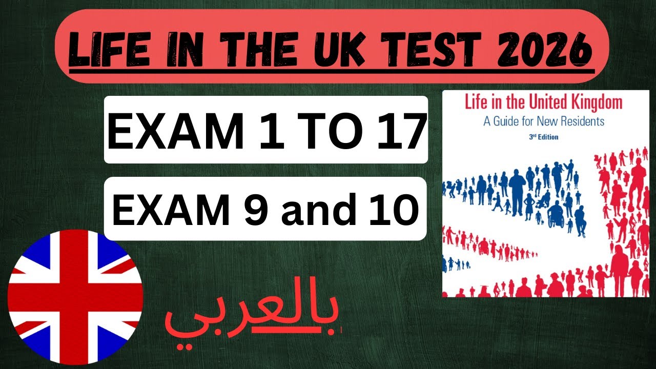 Life in the UK in Arabic 2026 Test 9 and 10