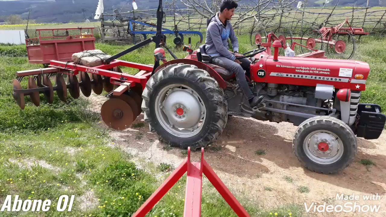 Bahçemize goble (diskaro) çekiyoruz.| Massey Ferguson 135