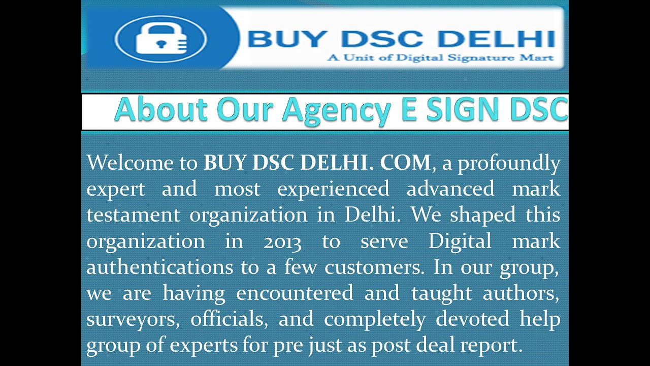 Buy and Apply Digital Signature Certificate