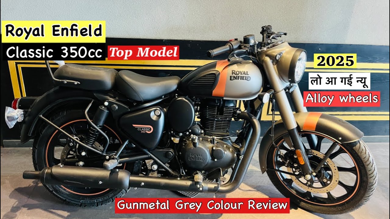 2025🔥Royal Enfield Gunmetal Grey Classic 350cc Full Review | Price:-New Features Mileage