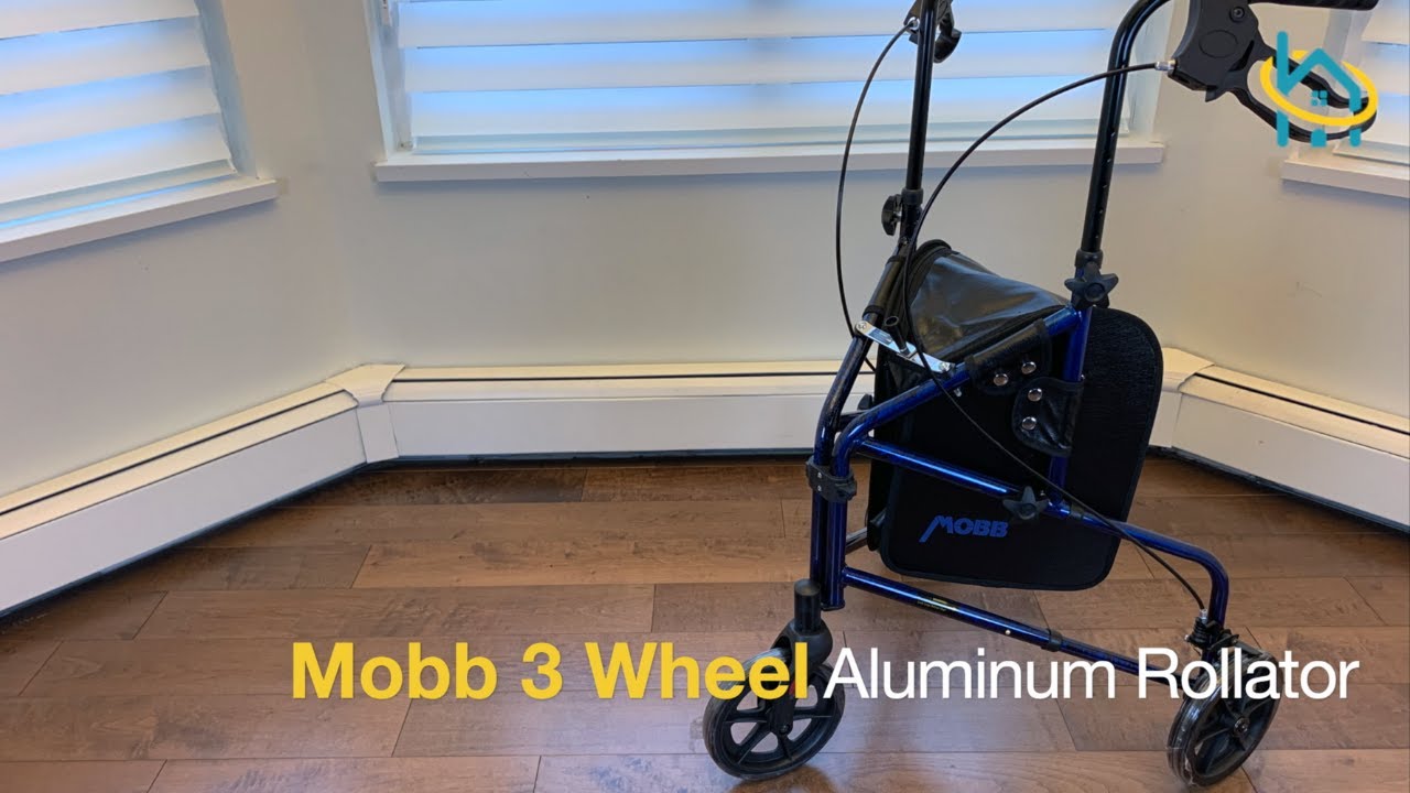 Mobb 3 Wheel Aluminum Rollator Assembly & Demonstration