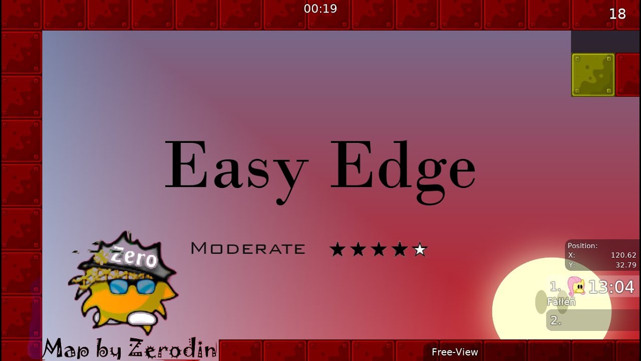 DDNet ( Teeworlds ) – Easy Edge (Moderate ★★★★✰)
