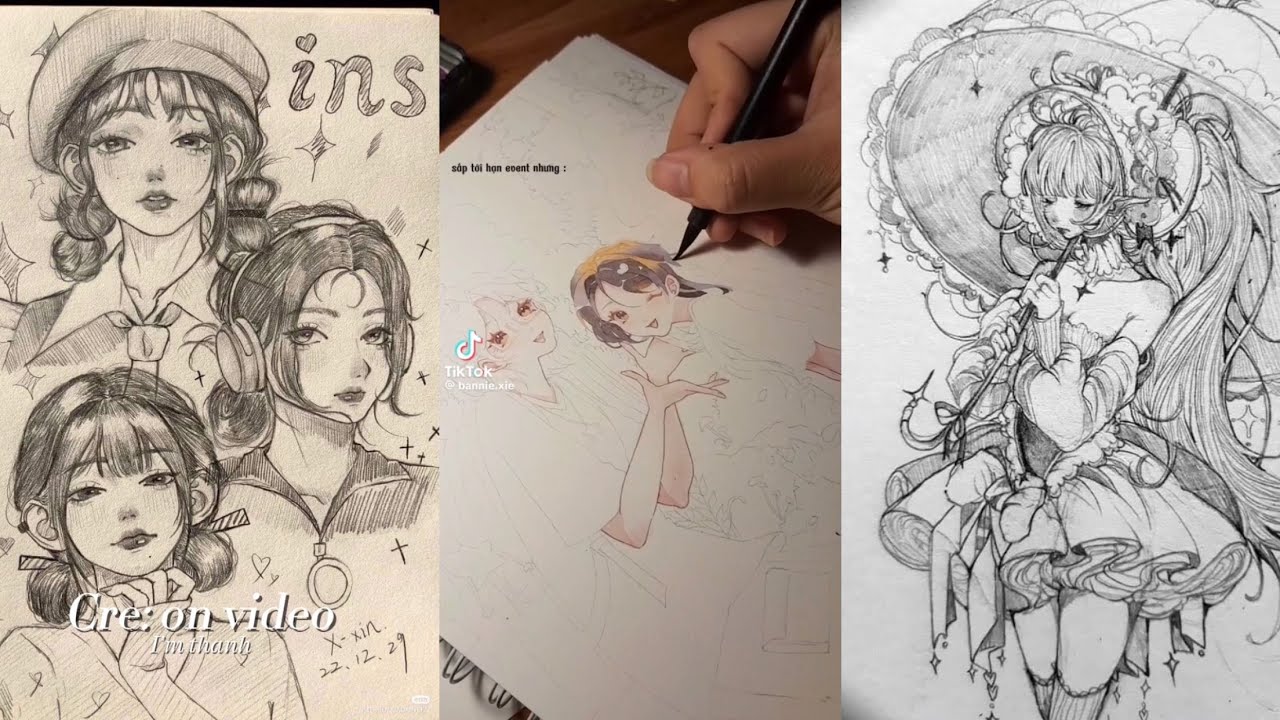 Tổng hợp các tiktok artist 👩‍🎨🎨#art#artist#tiktokvideo#drawing#drawingvideo 💗🫧