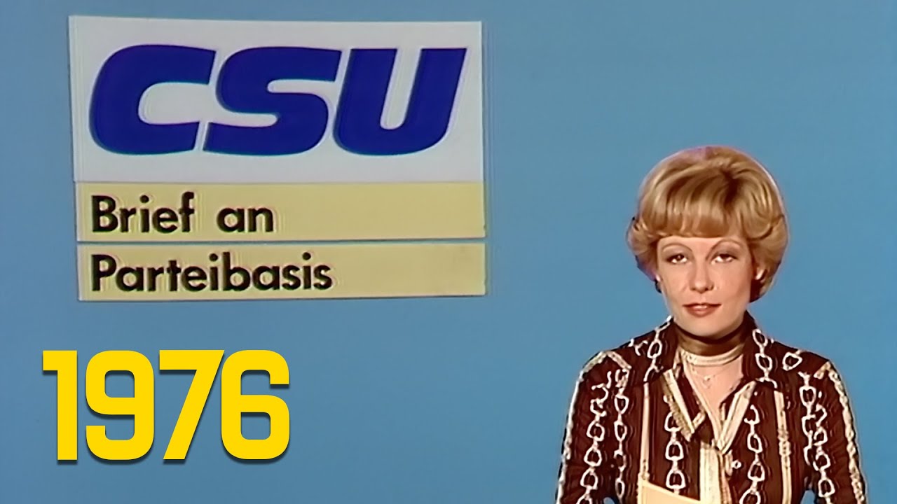 ARD Tagesschau zur Spaltung der Union - Brief an Parteibasis (26.11.1976)