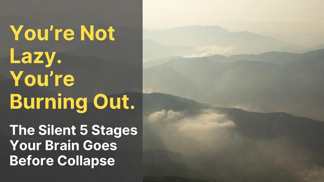 “You’re Not Lazy. You’re Burning Out. The Silent 5 Stages Your Brain Goes Through Before Collapse”