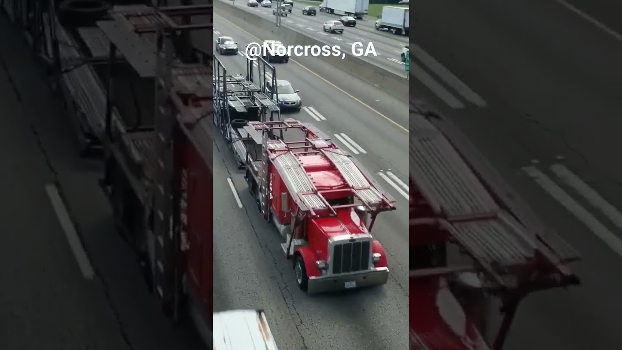 Insane Nathan K5LA & 3 chime train horn #peterbilt #semitruck #trainhorn  #truckspotting #shorts