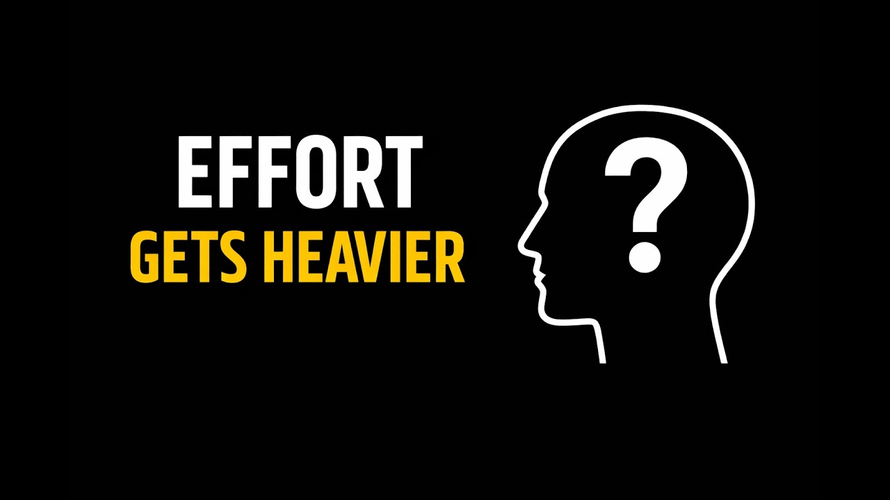 Why Effort Gets Heavier Before It Gets Easier