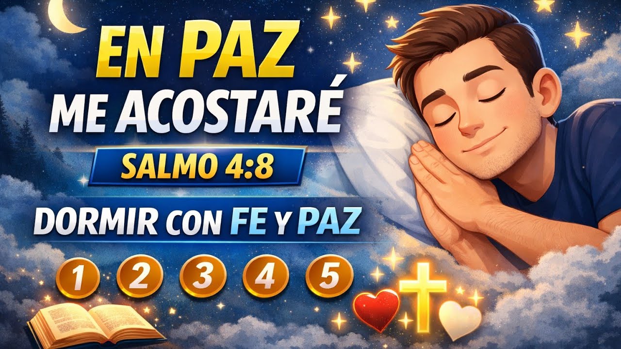 “En paz me acostaré y dormiré | 5 verdades bíblicas para vencer la ansiedad”