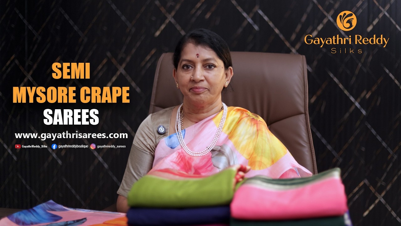 Semi Mysore Crape SAREES | GRS | #GayathriReddy |