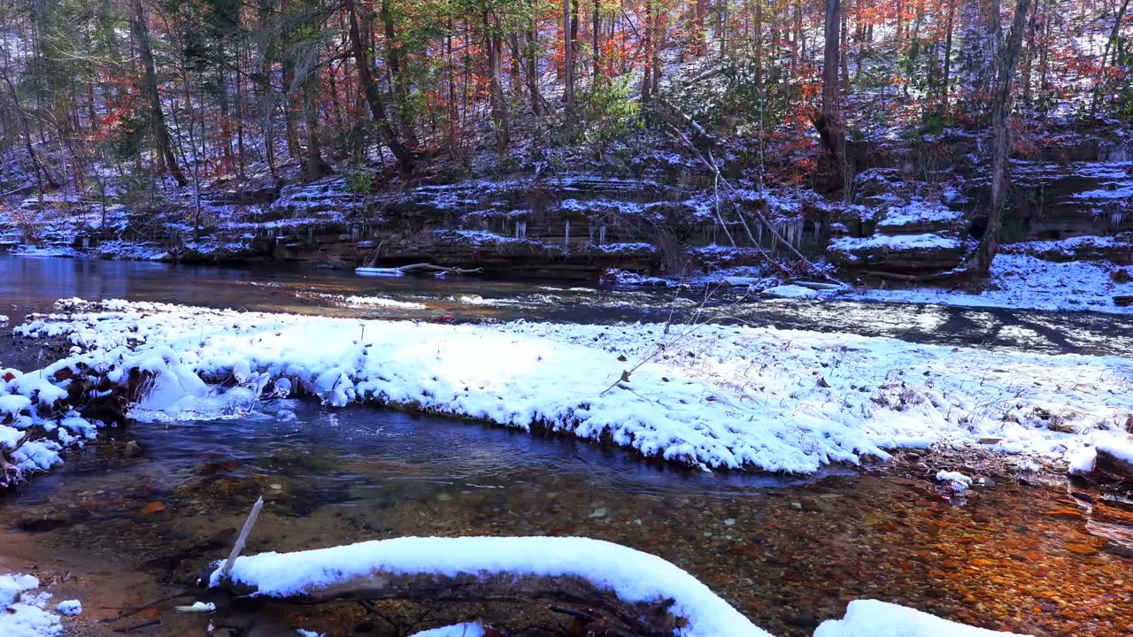 A Closer Look at a Tennessee River in Winter