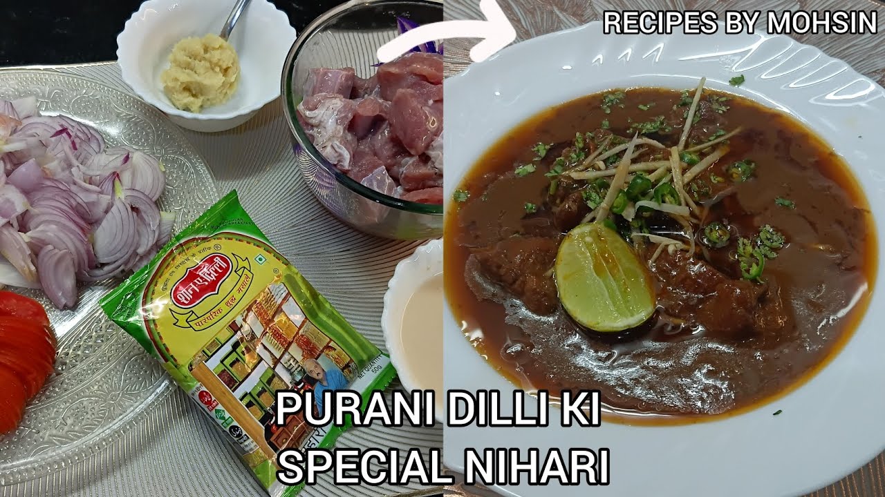 Purani Dilli Ki Special Nihari🤤🤩Recipes by mohsin #trending ##cooking #recipe 