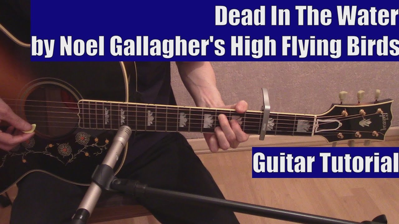 Dead In The Water by Noel Gallagher (Guitar Tutorial with Isolated Vocal Track by Noel Gallagher)