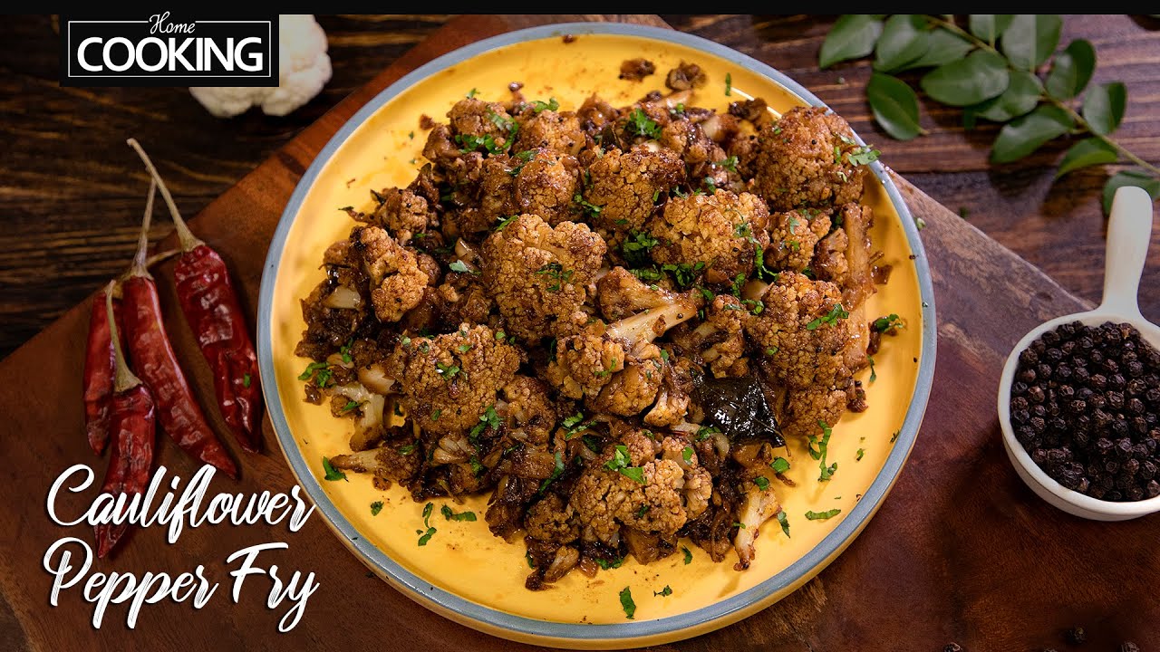 Cauliflower Pepper Fry | Gobi Pepper Fry | Indian Veg Starter Recipe | Cauliflower Recipes