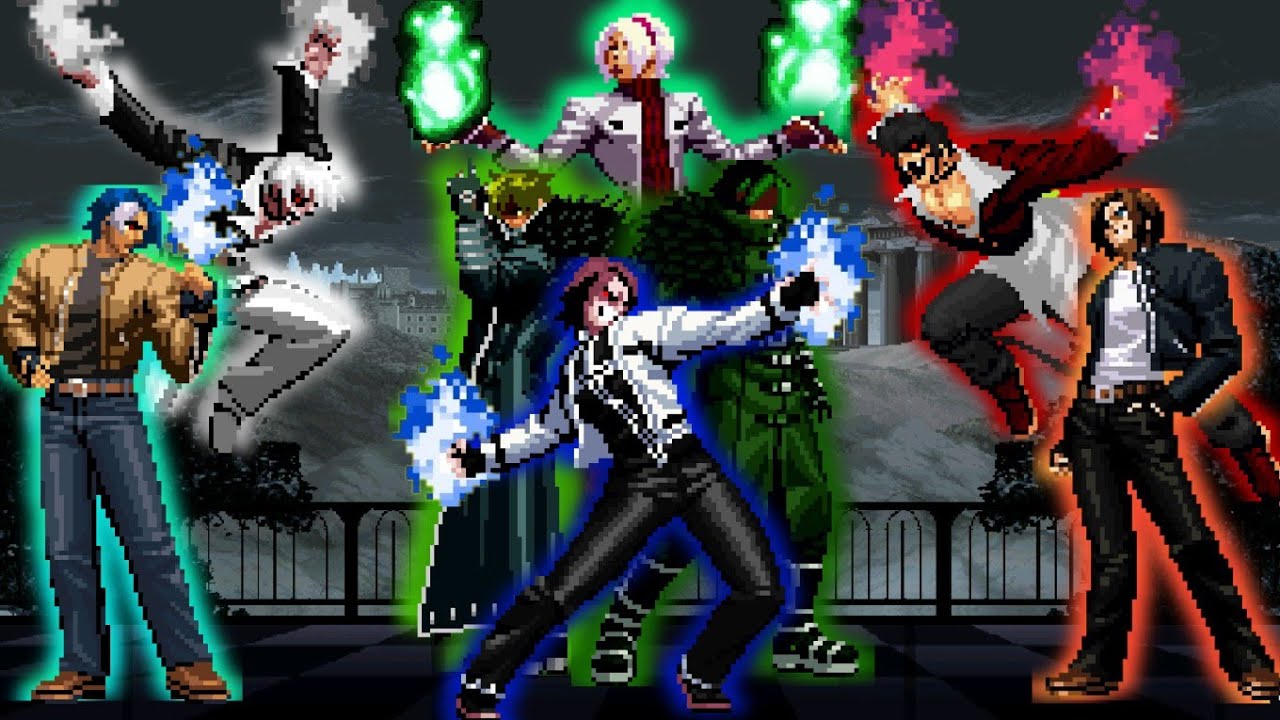[KOF Memorial Mugen] Kyo & Iori Team vs Alexius Team (Ash Crimson edit)