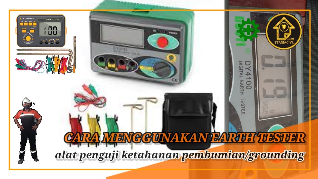 CARA MENGGUNAKAN EARTH TESTER | alat uji ketahanan pembumiannatau grounding