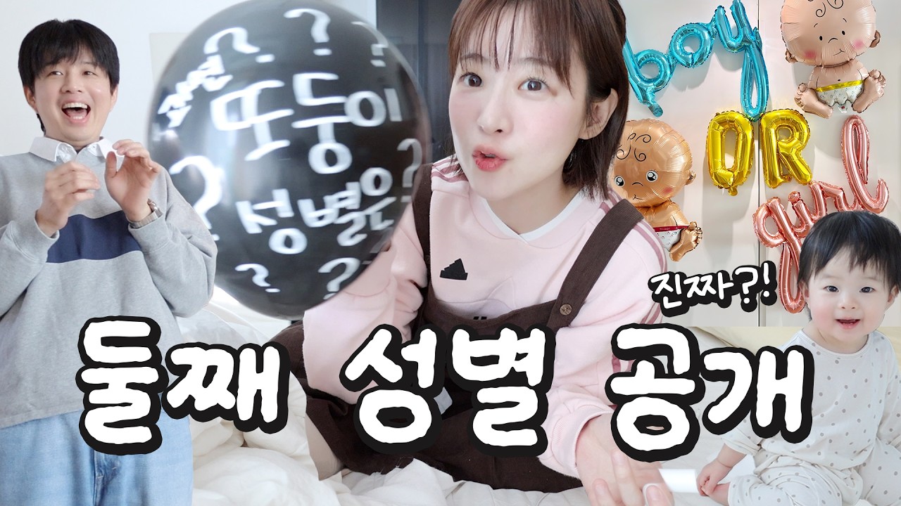 #52 또둥이의 성별이 나왔습니다! 둘째 성별 공개! 젠더리빌 [소근이 육아 & 임신일기]